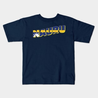 Nauru Vintage style retro souvenir Kids T-Shirt